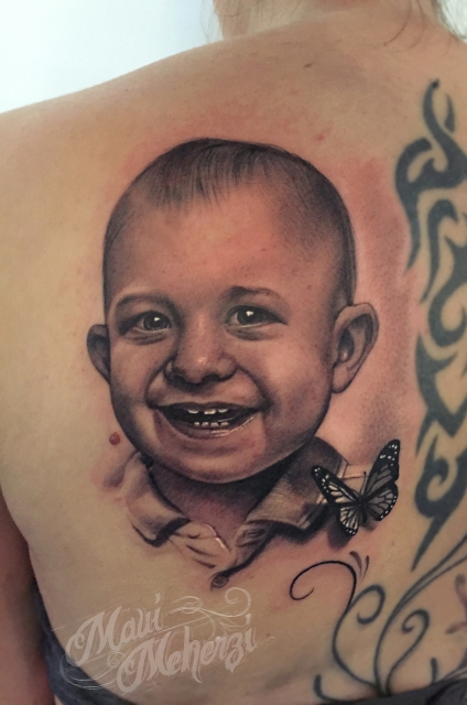 Baby Portrait Tattoo