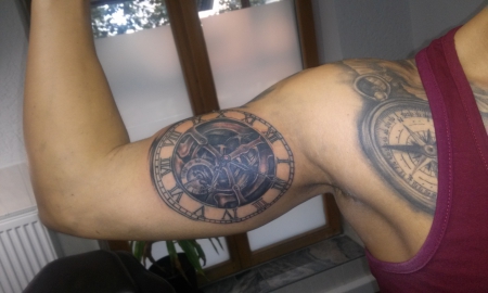 Römische Uhr + Uhrwerk