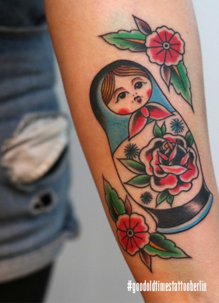 Traditional matroschka tattoo