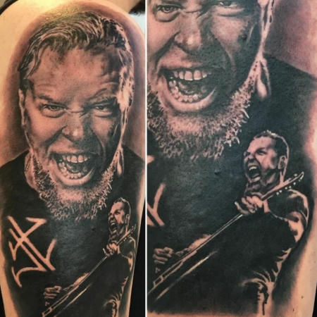 James Hetfield Oberarm