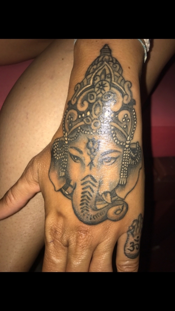 ganesha-Tattoo: Bamboo Ganesha 