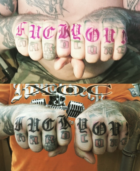 freehand sketch fingertattoo