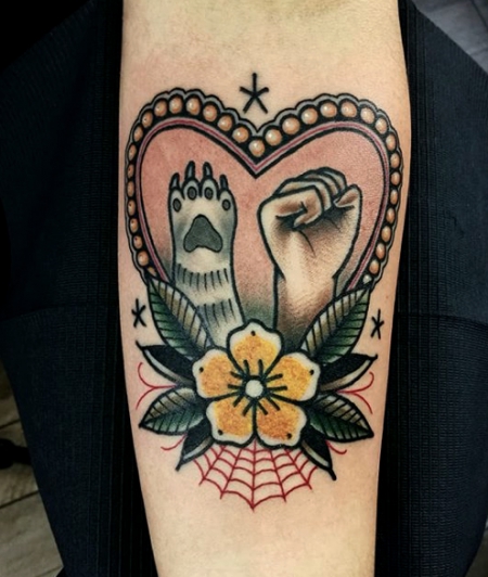 Dog&Cat love  - Godfather's Tattoo Nürnberg - By DOVAS