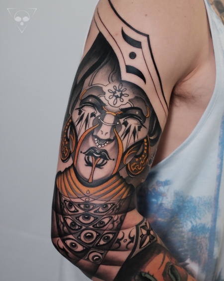 Gesicht - Augen / Sleeve in progress