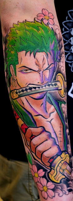 One Piece Tattoo Anfang Anime Sleeve