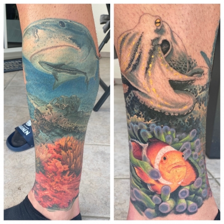 Unterwasser Beinsleeve 