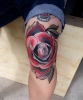 Neotraditional Rose (Knie)