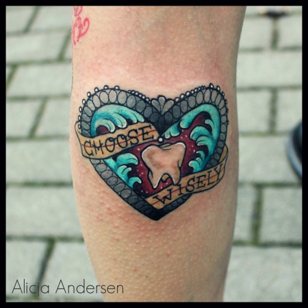 Traditional Heart "Choose wisely"