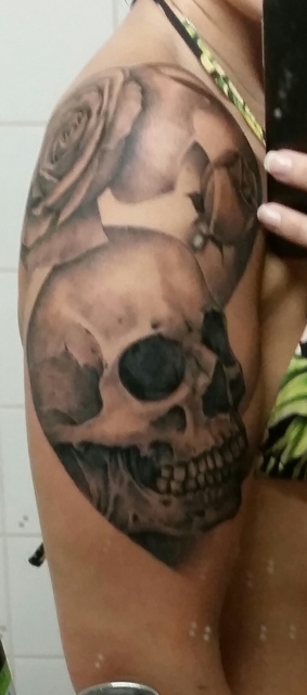Sleeve in progress