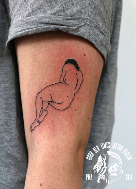 naked girl tattoo