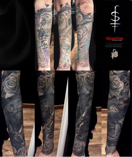 Narben und Tattoo Cover up