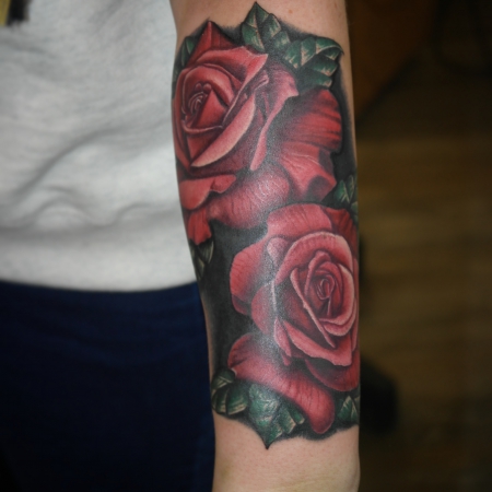 rosen-Tattoo: Rosen (coverup)