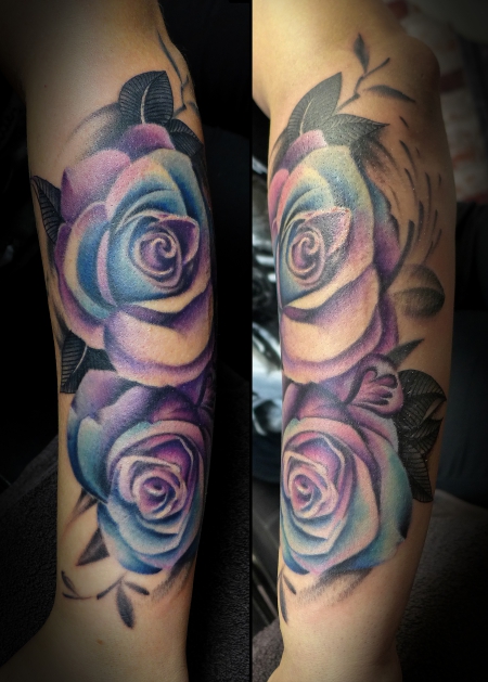 Aquarell Rosen