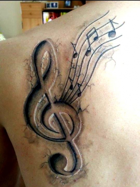 Music tattoo 