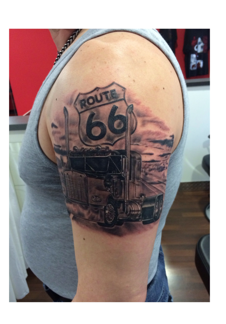 Truck, Route 66 Highway 