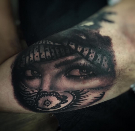 Bandana Tattoo von Constantin Schuldt