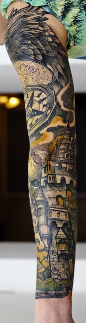 ärmel-Tattoo: Full Sleeve komplett