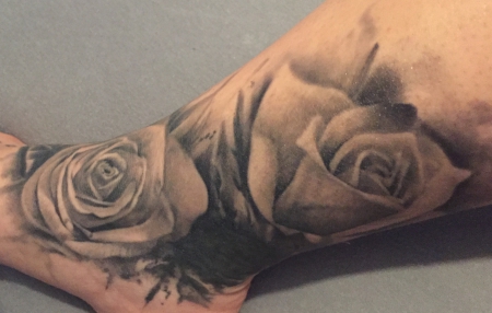lotus-Tattoo: Rosen
