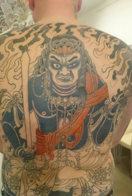 Fudo Backpiece in Progress 9. Sitzung 