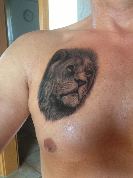 leopard-Tattoo: Sternzeichen Löwe