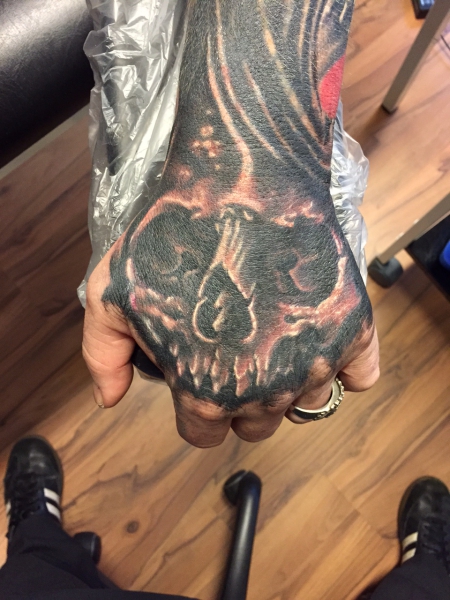 vorletztes Tattoo .....auf diesem Arm:-)