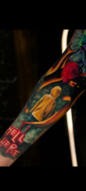 Der rechte Arm. Innen 