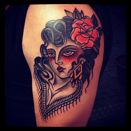 Tattoo by Esther Guest @Black Cat 16 - 21 Februar