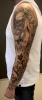 Dark Souls inspired Realistic Fullsleeve Black and Grey