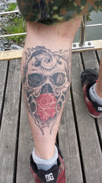Trombose mit Totenkopf