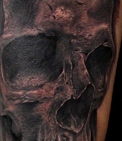 skull-Tattoo: Skull Close Up View