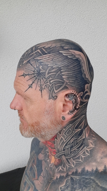 Nordic Head Tattoo 