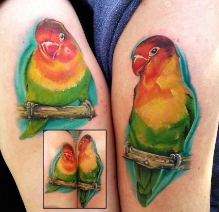 Lovebirds - Partnertattoo