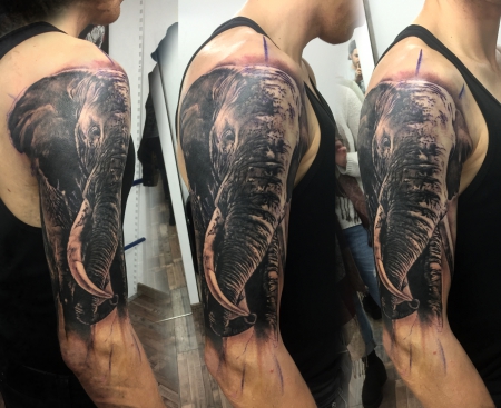 elefant-Tattoo: Elefant die 2.