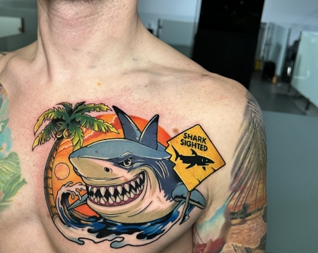 Shark at the Beach 