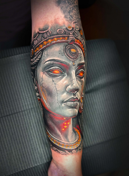 Realistic Portrait Tattoo München – Color Tattoo