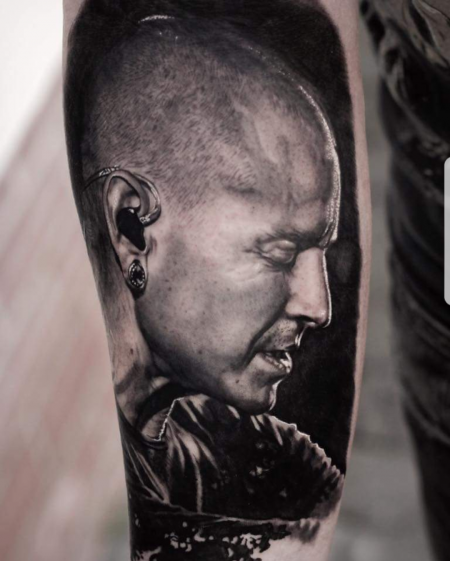 Chester Bennington memorial tattoo