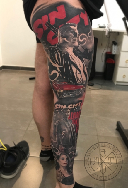 Done with that Sin City sleeve!!!
