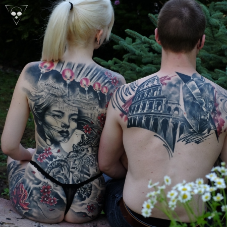 Abgeheilte Backpieces Asian // Kolosseum // Gladiator
