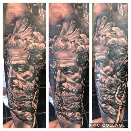 Poseidon mit Dreizack