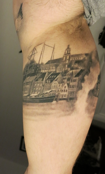 Flensburger Hafen ArmInnenseite