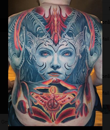 Full Back Color mit 2 Coverups