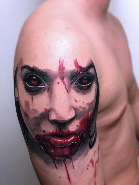 Horror Portrait Tattoo
