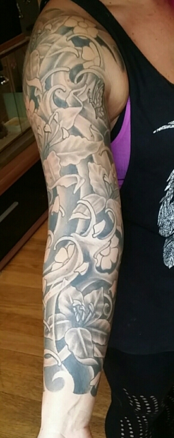 full sleeve blumen!