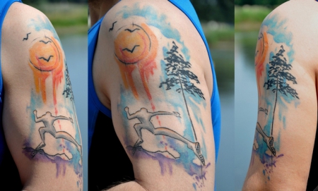 "Runner's High" - Läufer Tattoo