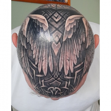 Valkyrie Tattoo Schädelplatte