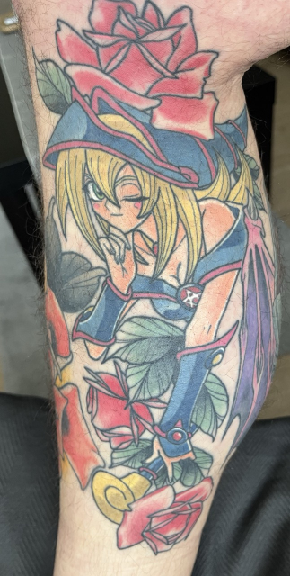 Dunkles Magier-Mädchen - by frechdachstattoo