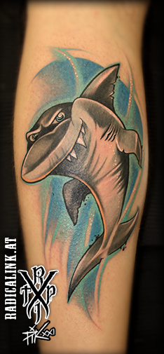 meerjungfrau-Tattoo: shark