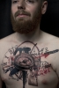 Compass und Uhr Tattoo