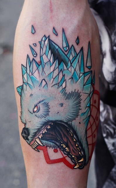 wolf-Tattoo: crystallwolf #4