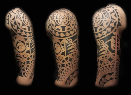 polinesian sleeve marquesa maori